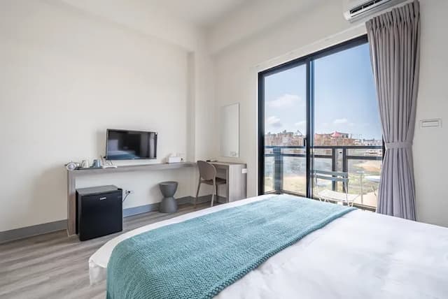 澎湖檸檬草旅店｜全自助入住-高級雙人房-附陽台-6