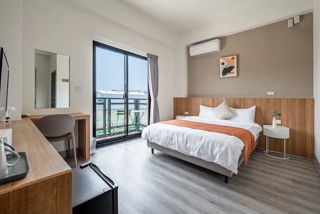 澎湖檸檬草旅店｜全自助入住-高級雙人房-附陽台-8