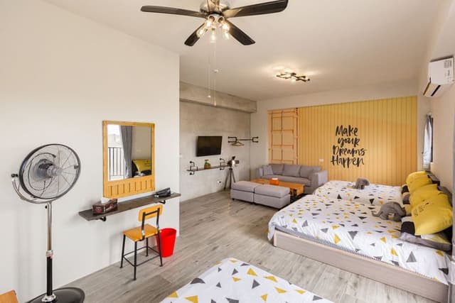 Island Nook B&B Penghu-303 Family Room with Forest View & Balcony, Island Nook B&B Penghu-4