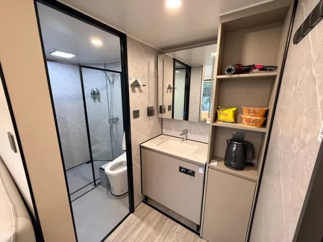 尖石森夜藏星免搭帳露營區｜全新上架！景觀露營車、獨立衛浴、雲海星空秘境-太空艙 E-3