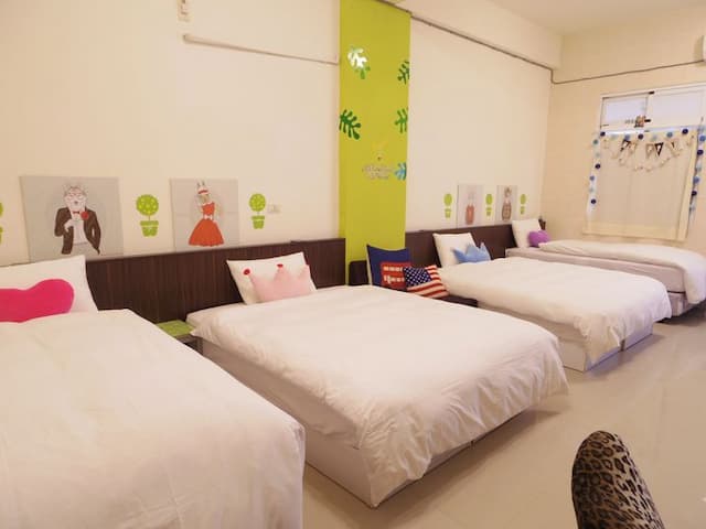 Taitung LOVE Hostel-Comfortable 4-person Room (one person and one bed)-2