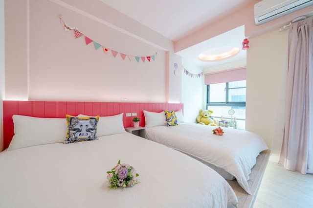 Long Time B&B-粉紅泡泡四人房-4