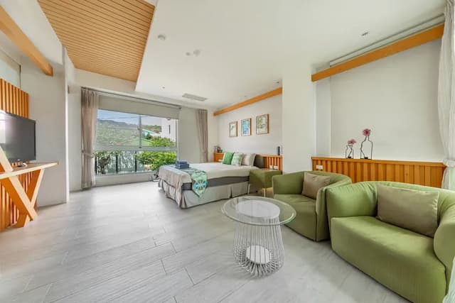 白水木民宿-高級特大雙人床房-1