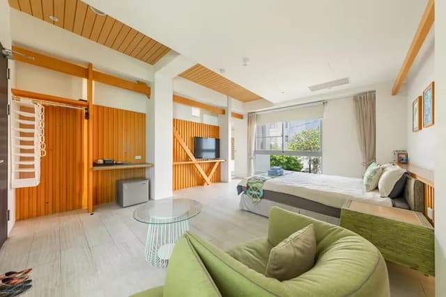 白水木民宿-高級特大雙人床房-6