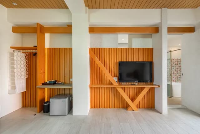 白水木民宿-高級特大雙人床房-5