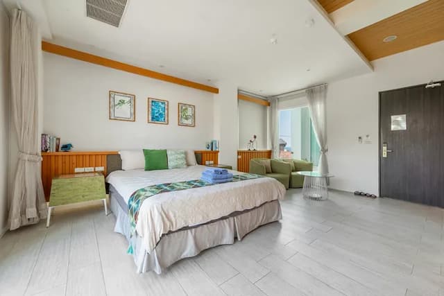 白水木民宿-高級特大雙人床房-3