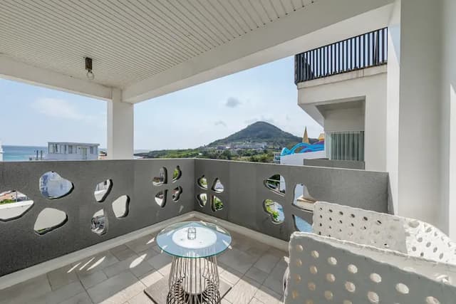 白水木民宿-海景特大雙人床房-13