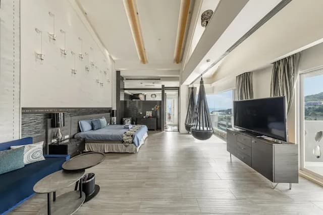 白水木民宿-海景特大雙人床房-2