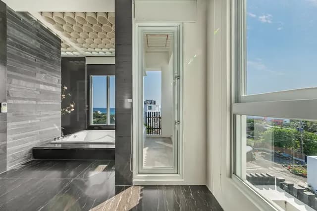 白水木民宿-海景特大雙人床房-8