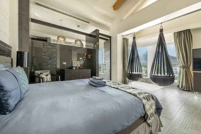 白水木民宿-海景特大雙人床房-5