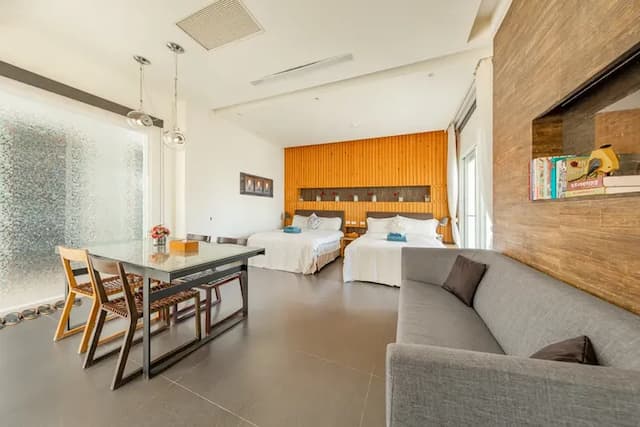 白水木民宿-高級四人房-2