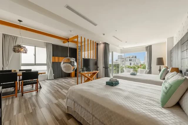 白水木民宿-豪華四人房-6