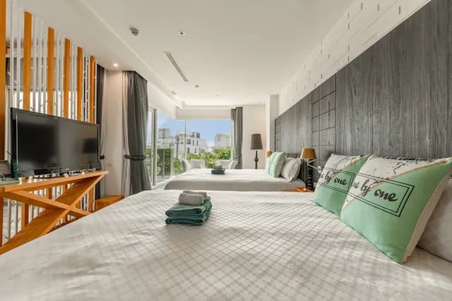 白水木民宿-豪華四人房-4