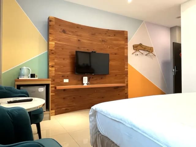 恆春古城旁民宿｜風海山會館-201馬卡龍豪華雙人房（小雙人房大陽台）-3