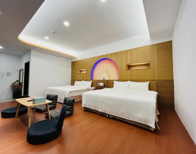 恆春古城旁民宿｜風海山會館-203山景夕陽家庭四人房（大四人房大陽台））-8