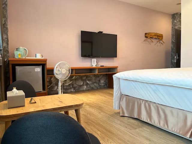 恆春古城旁民宿｜風海山會館-301日式和風雙人房（小雙人房小陽台）-6