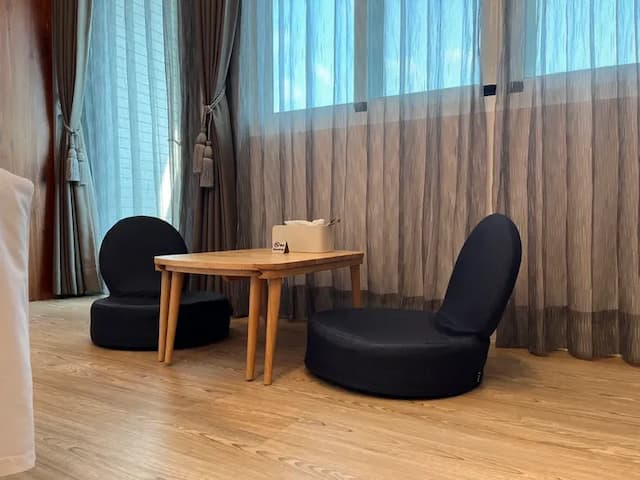 恆春古城旁民宿｜風海山會館-301日式和風雙人房（小雙人房小陽台）-3