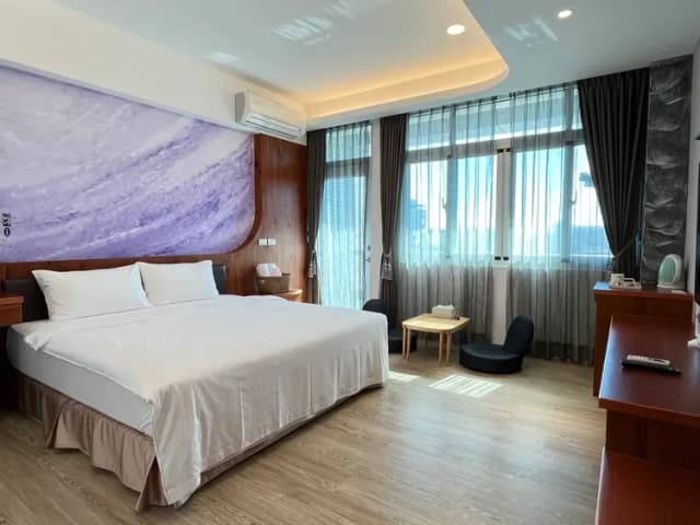 恆春古城旁民宿｜風海山會館-301日式和風雙人房（小雙人房小陽台）-1