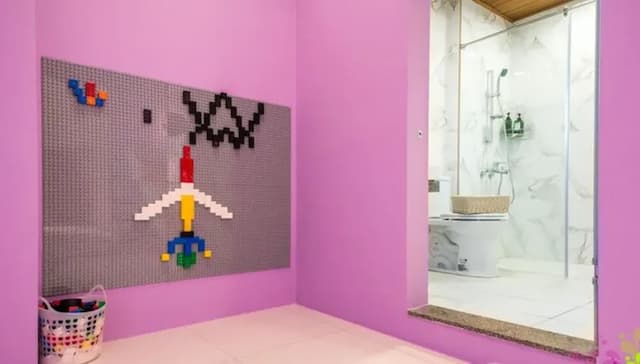 米可民宿｜附溜滑梯、游泳池-(美樂蒂)豪華雙人房-附陽台-5