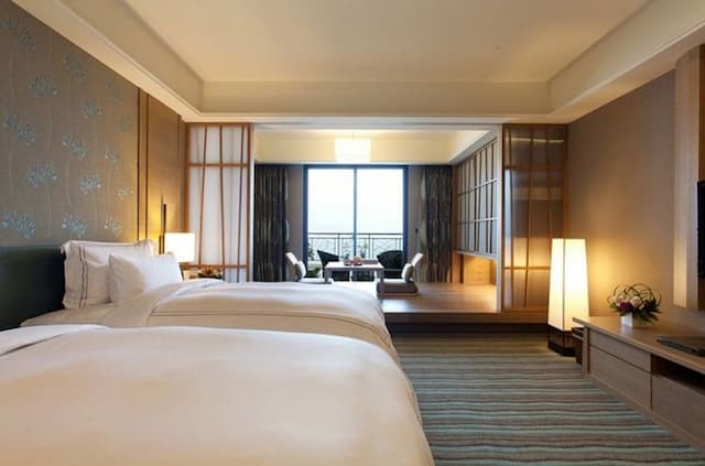 福容大飯店淡水漁人碼頭-海景和式雙人客房(兩小床)-6