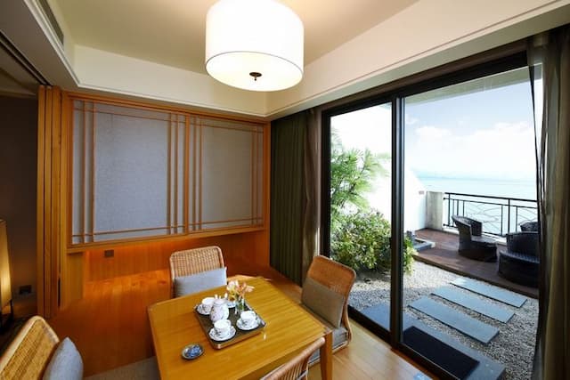 福容大飯店淡水漁人碼頭-海景和式雙人客房(兩小床)-4