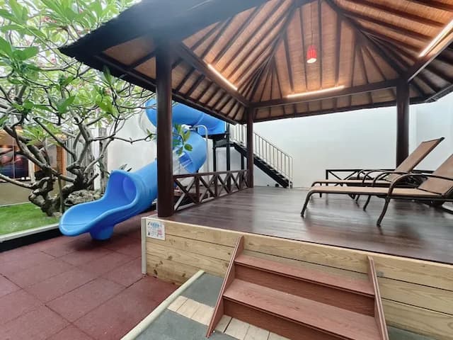 風華渡假旅館｜房內泳池、親子友善-天籟風華-泳池四人房-8