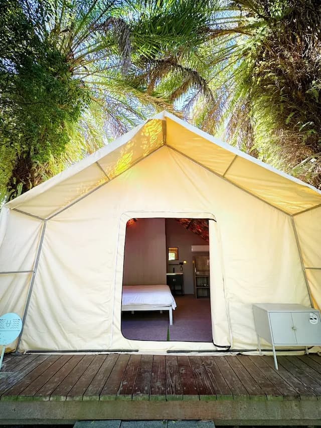 緣溪行森林營地｜送迎賓點心、親子友善-【豪華露營】溪遊獵帳-9