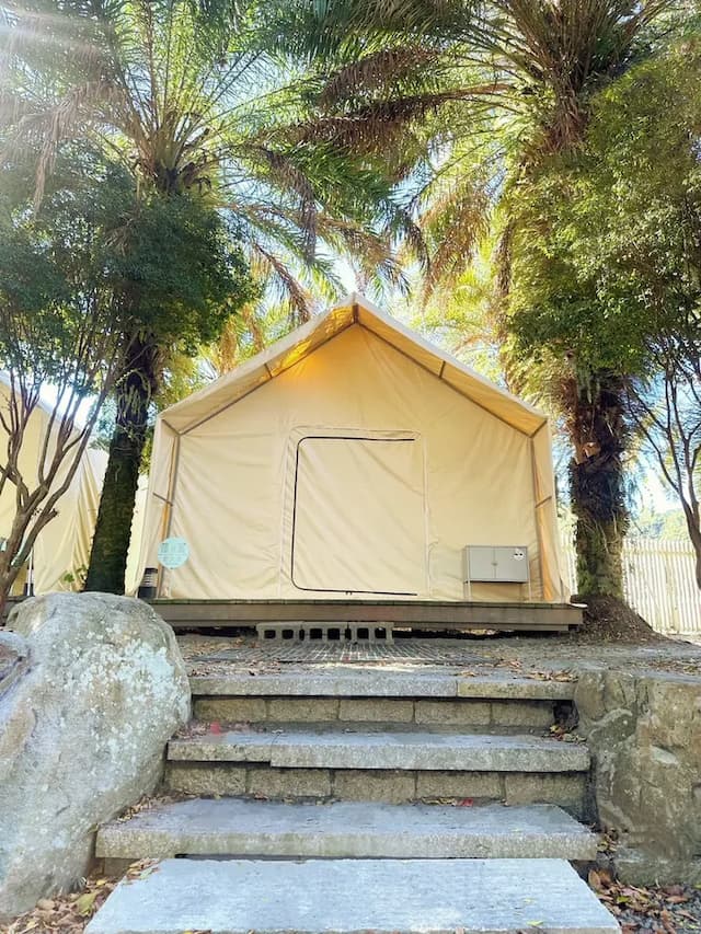 緣溪行森林營地｜送迎賓點心、親子友善-【豪華露營】溪遊獵帳-8