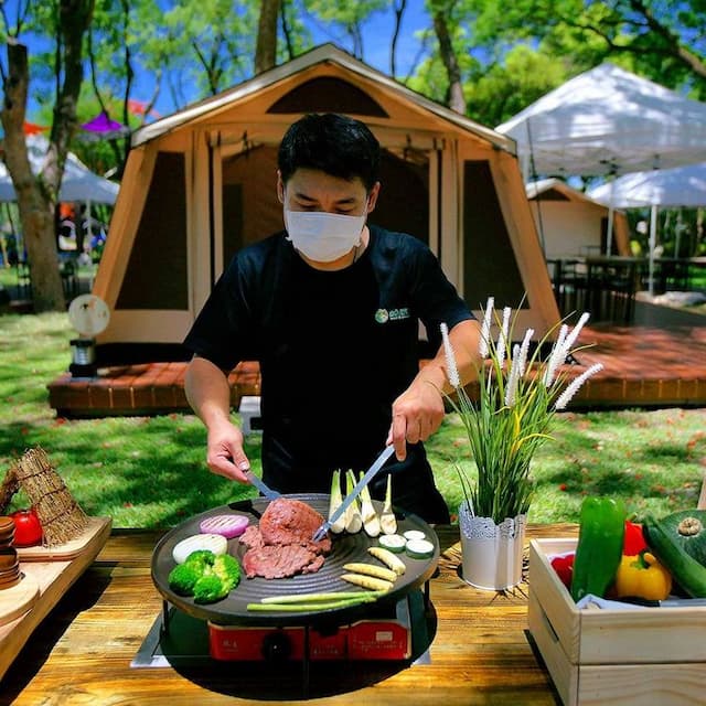 緣溪行森林營地｜獨家8折起！一泊一食送迎賓點心、親子友善-【豪華露營】溪遊獵帳-5