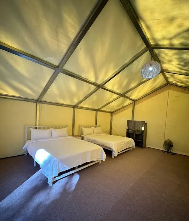 緣溪行森林營地｜送迎賓點心、親子友善-【豪華露營】森林遊獵帳2-4