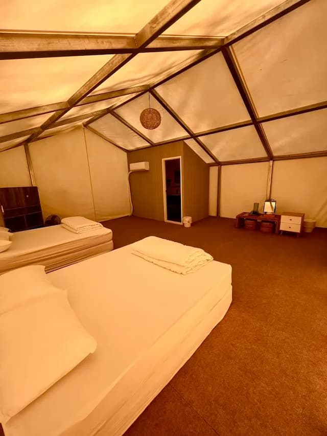 緣溪行森林營地｜送迎賓點心、親子友善-【豪華露營】親子遊獵帳 ll-7