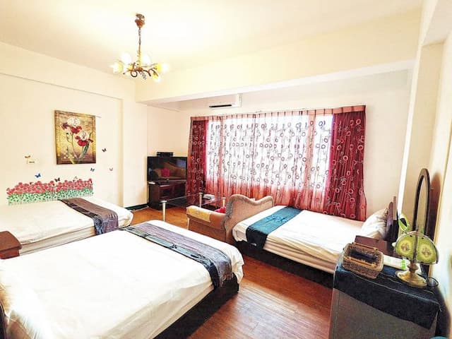 亞馨&奇雅居聯合民宿 l 近吉安慶修院-A201亞馨家庭六人房(Family room)-1