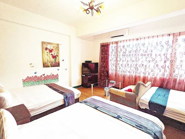 亞馨&奇雅居聯合民宿 l 近吉安慶修院-A201亞馨家庭六人房(Family room)-2