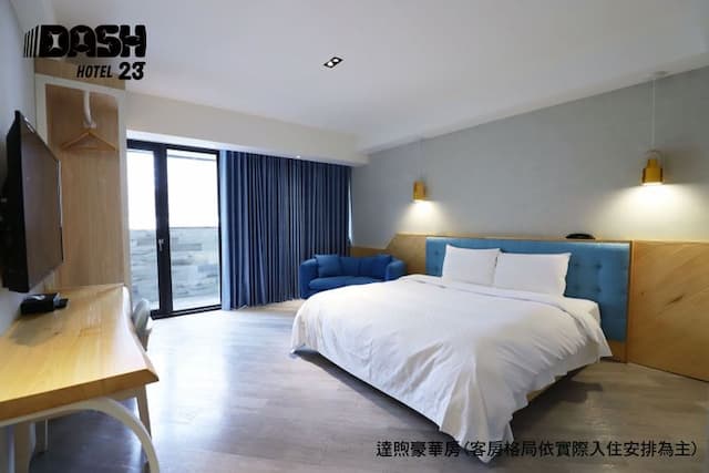 達煦23旅店｜運動主題飯店、緊鄰神農街-豪華雙人房-附陽台-3