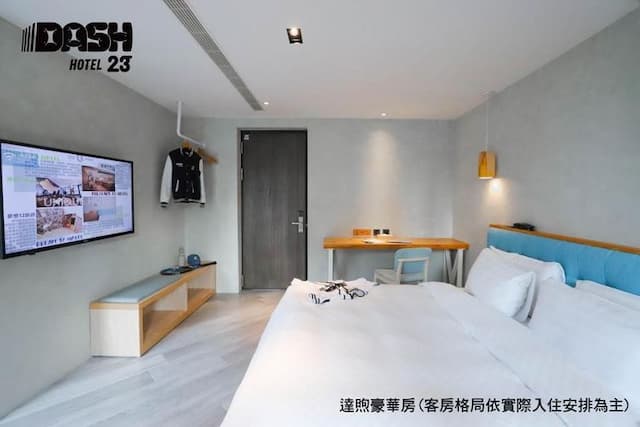 達煦23旅店｜運動主題飯店、緊鄰神農街-豪華雙人房-附陽台-2
