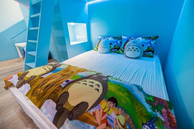 Lanyue Childlike Heart Family Homestay-Summer Memories Slide Quadruple Room-1