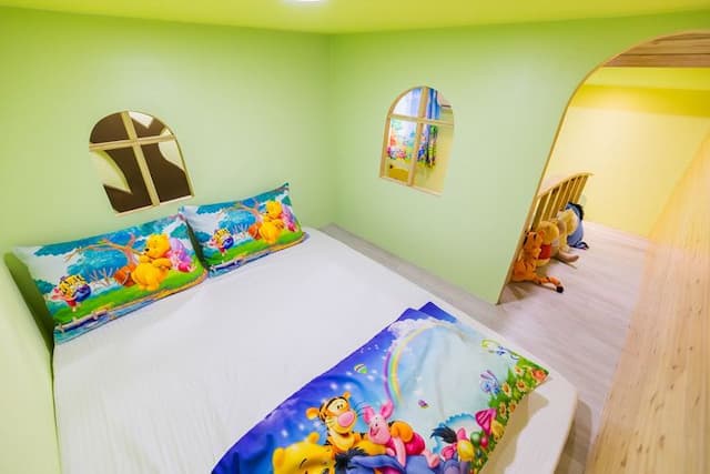 Lanyue Childlike Heart Family Homestay-Sweet Tree House Slide Quadruple Room-3