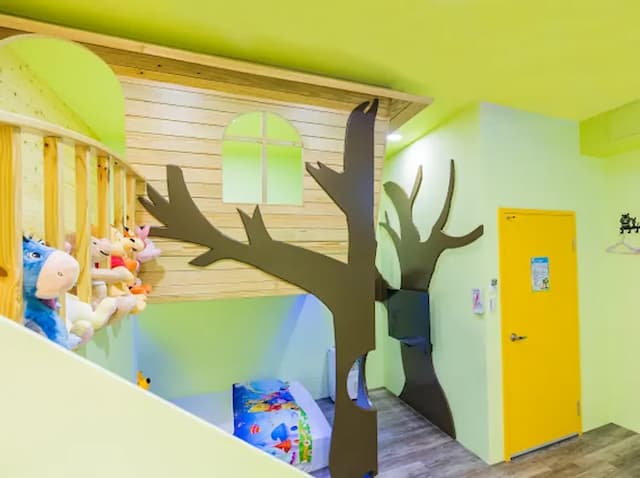 Lanyue Childlike Heart Family Homestay-Sweet Tree House Slide Quadruple Room-5