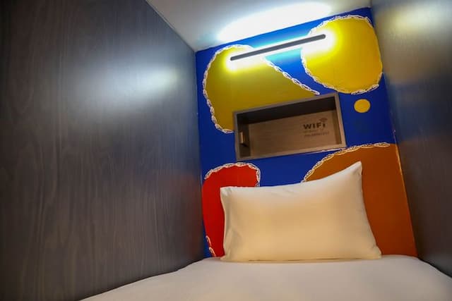 澎湖玩聚Biker背包民宿-橘色六人房 101 (單人床位)-6