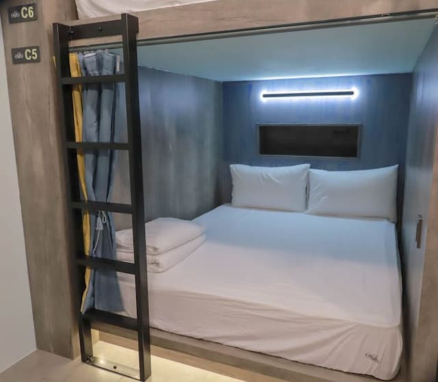 澎湖玩聚Biker背包民宿-藍色八人房 202 (雙人床位)-1