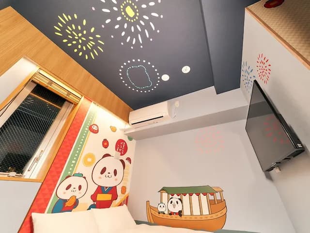 【お買いものパンダルーム／ダブル】ダブルルームは隅田川デザイン