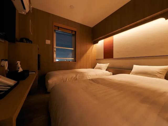 【ツインルーム】スカイツリー(R)が見えるお部屋です