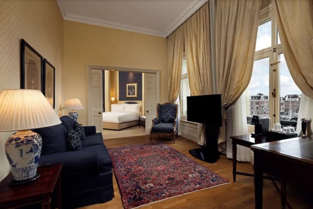 인터컨티넨탈 암스텔 암스테르담 바이 IHG-스위트, 침실 1개, 발코니, 시내 전망-3