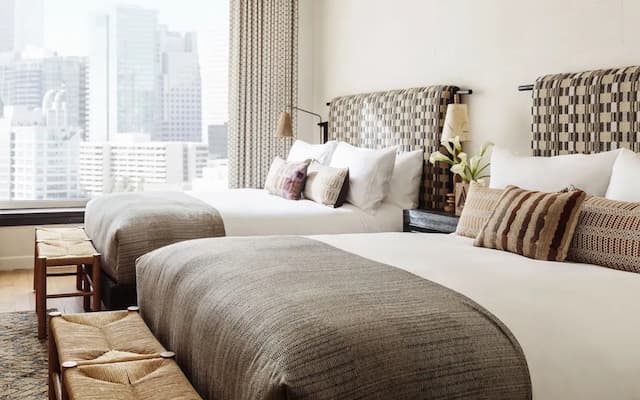 Downtown Los Angeles Proper Hotel, a Member of Design Hotels-华丽客房, 2 张大床, 无障碍-1