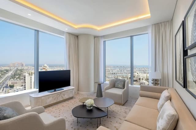 더 세인트 레지스 두바이, 더 팜-Metropolitan Suite with Sea View KYMA beach access Signature St. Regis Butler Service-5