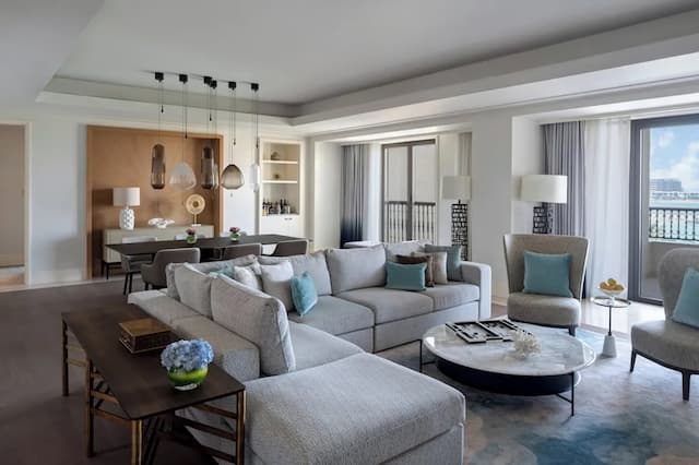 포시즌스 리조트 두바이 앳 주메이라 비치-스위트, 킹사이즈침대 1개, 해변 전망 (Imperial)-5