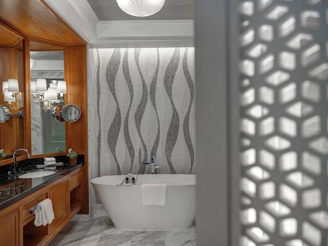 포시즌스 리조트 두바이 앳 주메이라 비치-디럭스룸, 킹사이즈침대 1개, 리조트 전망-4