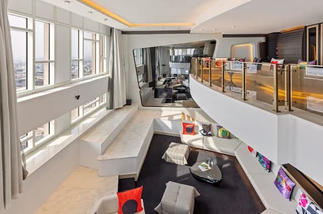 V ホテル ドバイ、キュリオ コレクション バイ ヒルトン-ヴィラ 2 ベッドルーム (Sky, 1 King & 1 Round Bed)-13