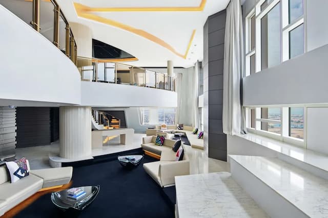 V ホテル ドバイ、キュリオ コレクション バイ ヒルトン-ヴィラ 2 ベッドルーム (Sky, 1 King & 1 Round Bed)-3