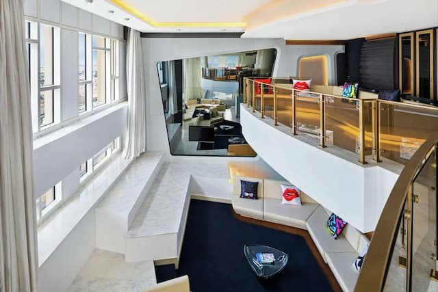 V ホテル ドバイ、キュリオ コレクション バイ ヒルトン-ヴィラ 2 ベッドルーム (Sky, 1 King & 1 Round Bed)-2